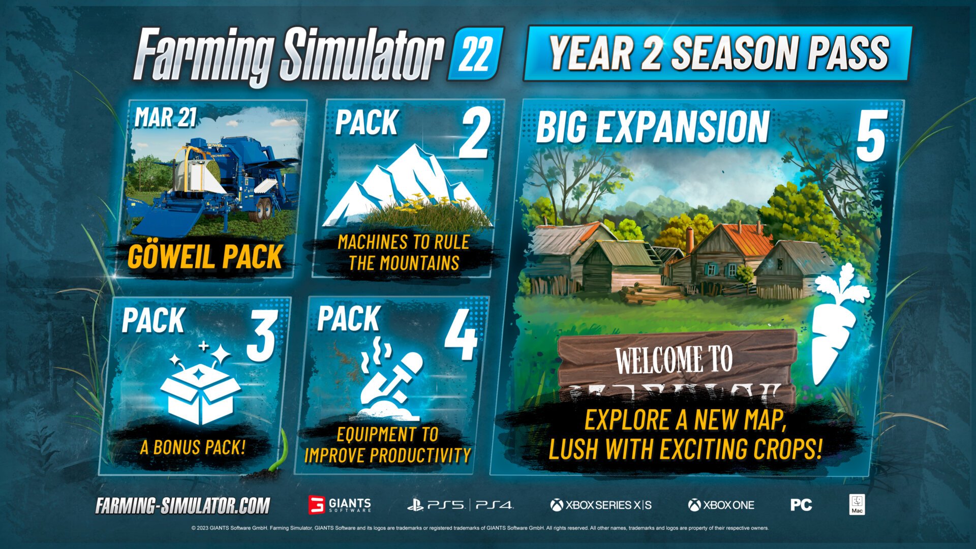 Farming Simulator 22 Season Pass Göweil Pack per PC e Console