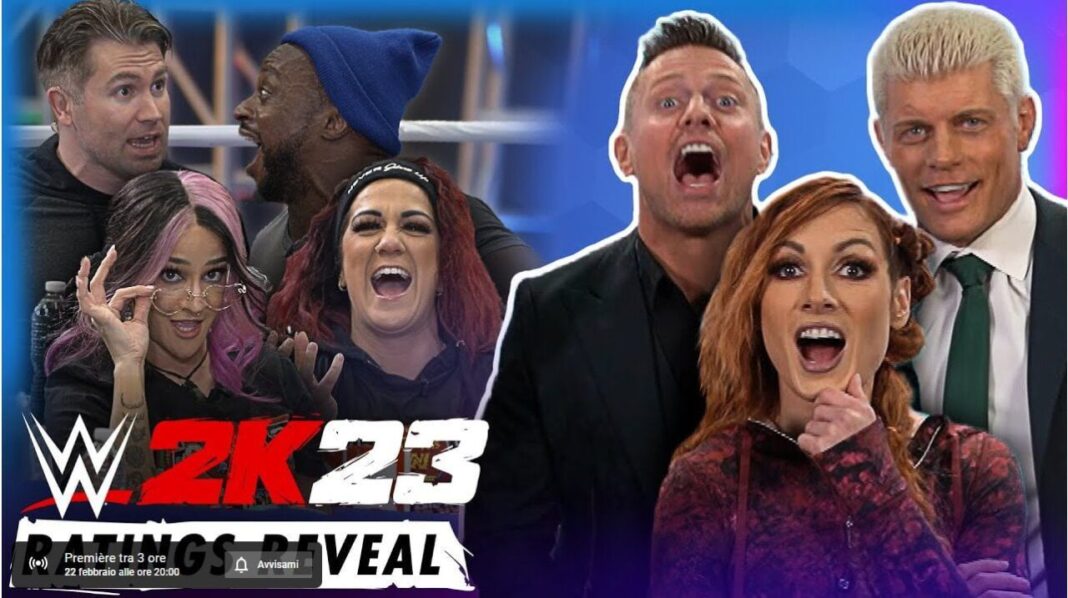 WWE 2K23 Ratings Reveal Show - UpUpDownDown ora in diretta